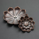 Aluminium Alloy Lotus Incense Burner – Stick Holder Plate for Buddhism, Yoga & Home Decor