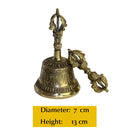 Brass Nepali Meditation Bell With Rich Sound – Ideal For Puja, Prayer & Home Decor