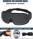 3D Sleep Mask Lights Blockout | Soft Memory Foam Eye Shade for Total Darkness & Comfort