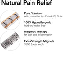 Elegant Titanium Magnetic Therapy Bracelet – Pain Relief, Weight Management, and Blood Circulation
