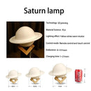 3D Print Saturn Night Lamp 16 Colors Remote Touch Control Bedside Lamp Bedroom Moon Light