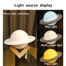 3D Print Saturn Night Lamp 16 Colors Remote Touch Control Bedside Lamp Bedroom Moon Light