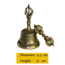 Brass Nepali Meditation Bell With Rich Sound – Ideal For Puja, Prayer & Home Decor