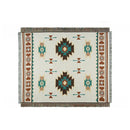 Tribal Aztec Cotton Picnic Blanket With Tassels – Boho Outdoor Rug & Sofa Throw