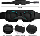 3D Sleep Mask Lights Blockout | Soft Memory Foam Eye Shade for Total Darkness & Comfort