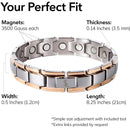 Elegant Titanium Magnetic Therapy Bracelet – Pain Relief, Weight Management, and Blood Circulation