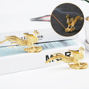 Gold Phoenix Statue Incense Stick Holder Home Decor Accessories Mini Portable Incense Burner