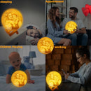 3D Printing Moon Lamp – Custom Personalized Photo & Text Night Light, USB Rechargeable Lunar Gift