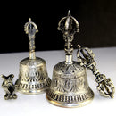 Brass Nepali Meditation Bell With Rich Sound – Ideal For Puja, Prayer & Home Decor