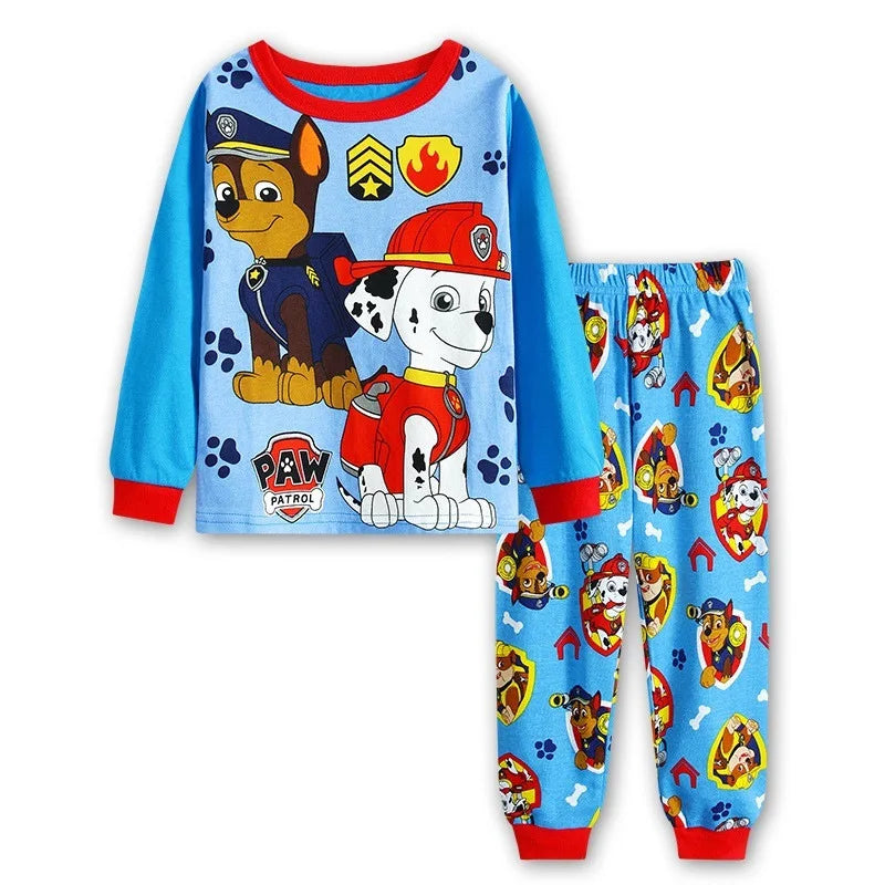 Original Paw Patrol Pajama Set for Kids – Long Sleeve Spring Sleepwear Featuring Marshall, Chase & Rubble