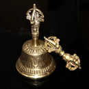 Brass Nepali Meditation Bell With Rich Sound – Ideal For Puja, Prayer & Home Decor