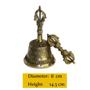 Brass Nepali Meditation Bell With Rich Sound – Ideal For Puja, Prayer & Home Decor