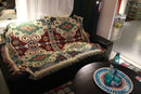Tribal Aztec Cotton Picnic Blanket With Tassels – Boho Outdoor Rug & Sofa Throw