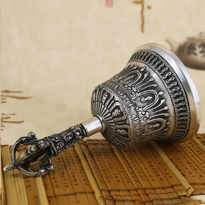 Brass Nepali Meditation Bell With Rich Sound – Ideal For Puja, Prayer & Home Decor