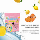 Turmeric Kojic Acid Exfoliating Pads – Facial Sponges for Daily Cleansing & Skin Care