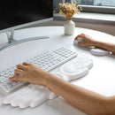Cloud Keyboard & Mouse Pad with Wrist Rest – Ergonomic Memory Foam Support for Office & Gaming