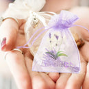 20pcs Lavender sachet bags – breathable organza pouches for herbs, spices & dried flowers