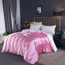 LUXURY SATIN DUVET COVER HIGH DENSITY FABRIC WITH SILKY RAYON FEEL FOR HOME  HOTEL USE FEI ZHI TIAN