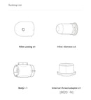 Mijia Faucet Water Purifier 2 - Household Kitchen Tap Activated Carbon Filter System