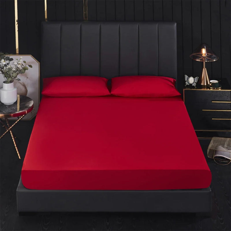 Waterproof Fitted Bed Sheet – Soft, Adjustable Mattress Cover with Elastic Band