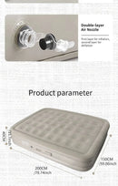 Double Inflatable Air Mattress With Built-in Pump Self-Inflating Camping Bed for Outdoor Indoor Use