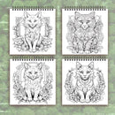 Adult Coloring Book –Women's Spiral Coloring Book, 8.3x8.3 In– Perfect Gift for Birthdays & Holidays