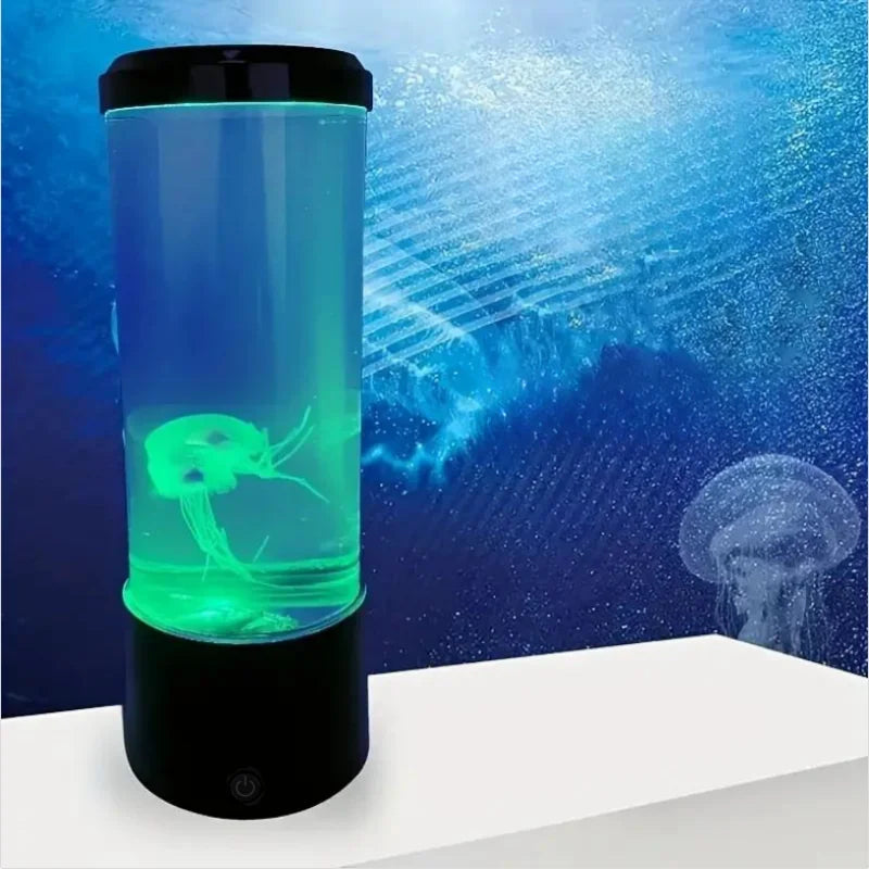 Jellyfish Lava Lamp 7-Color  – Aquarium Night Light for Home, Bedroom, and Desktop Decoration Gift