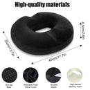 Donut pillow for tailbone pain relief, pregnancy, and post-surgery support with memory foam comfort.