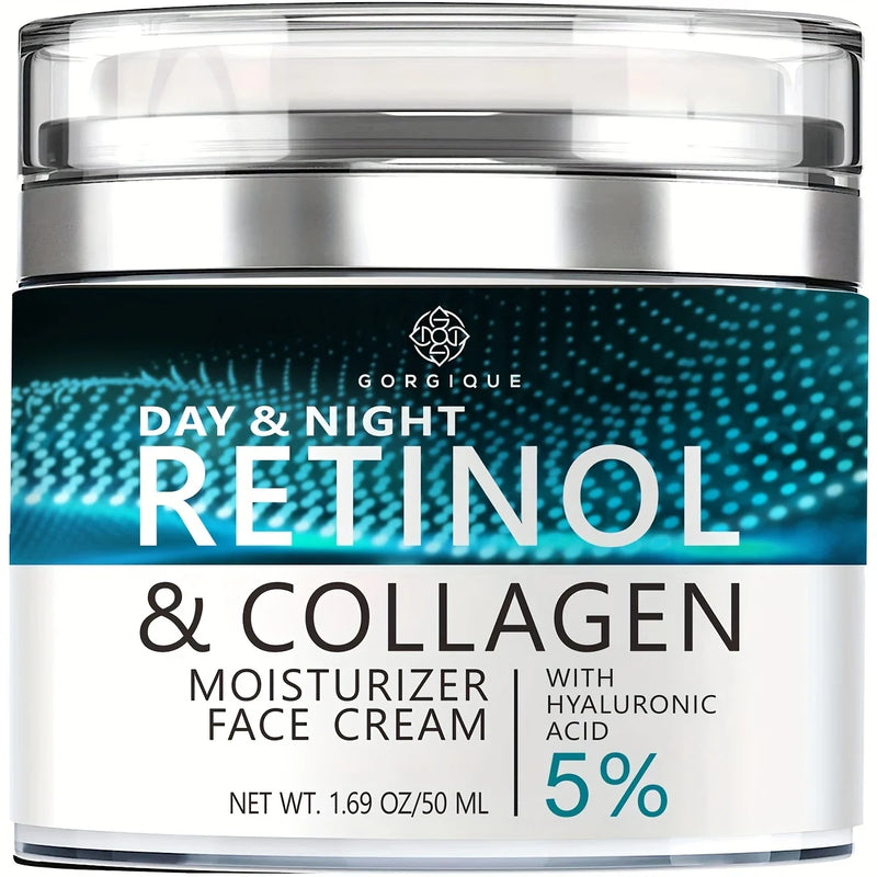 Gorgique Retinol Face Moisturizer Cream – Anti-Aging Hydration for Day & Night Use