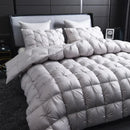 Luxury White Goose Down Comforter – Thick Winter Duvet With 3D Pinch Pleat Design