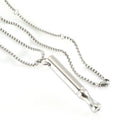 Stainless steel breathing necklace for mindfulness and anxiety-relief