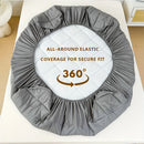 Waterproof breathable mattress protector fitted sheet with elastic band for home hotel  use