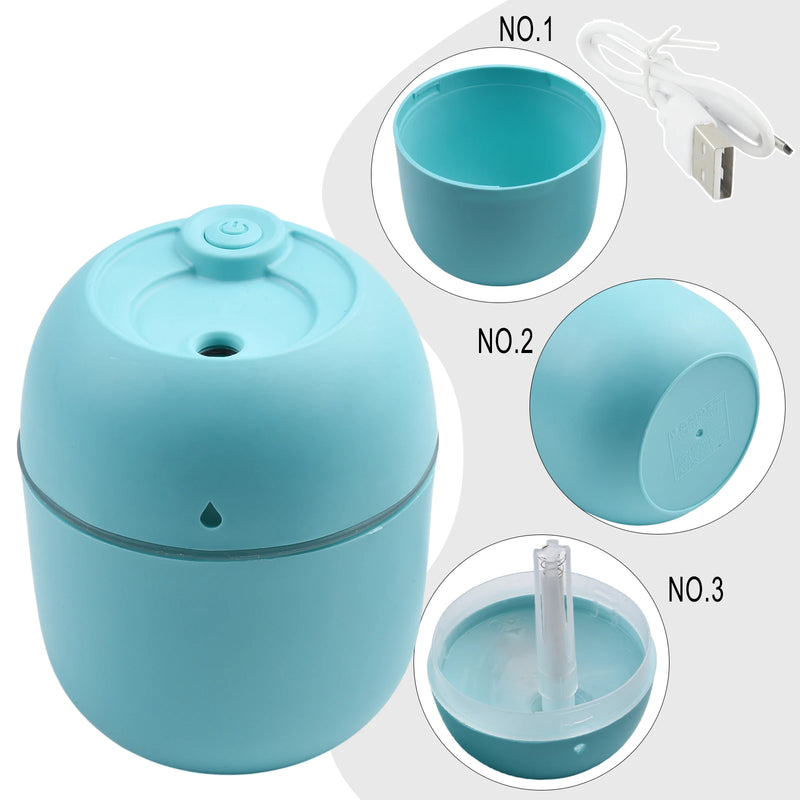 CAR AIR FRESHENER LED HUMIDIFIER DIFFUSER – PORTABLE AROMATHERAPY FOR CARS AND HOMES