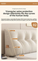 Triangle Headboard Pillow – Plush Long Bed Cushion for Back Support & Bedroom Decor