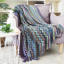 Boho Bed Plaid Blanket – Aztec Baja Sofa Cover, Decor Throw, Wall Hanging Tapestry, Rug Cobertor