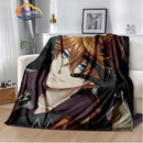 Genshin Impact Flannel Blanket Featuring Tartaglia Zhongli Xiao Kazuha Hutiao Characters