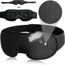 3D Contoured Sleep Mask – Ultra-Soft Padded Eye Cover for Travel