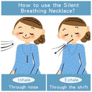 Stainless steel mindful breathing necklace – anxiety relief and meditation tool