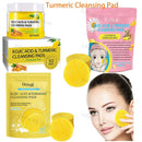 Turmeric Kojic Acid Exfoliating Pads – Facial Sponges for Daily Cleansing & Skin Care