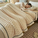 Luxurious Large 3D Cloud Fleece Blanket – Soft, Stylish Jacquard Throw for All Seasons for Sofa