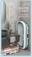 Foldable Adult Bathtub – Thickened Full Body Plastic Soaking Tub for Home Use