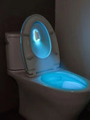 Toilet Night Light With Motion Sensor – RGB 7-Color Changing LED Bowl Light