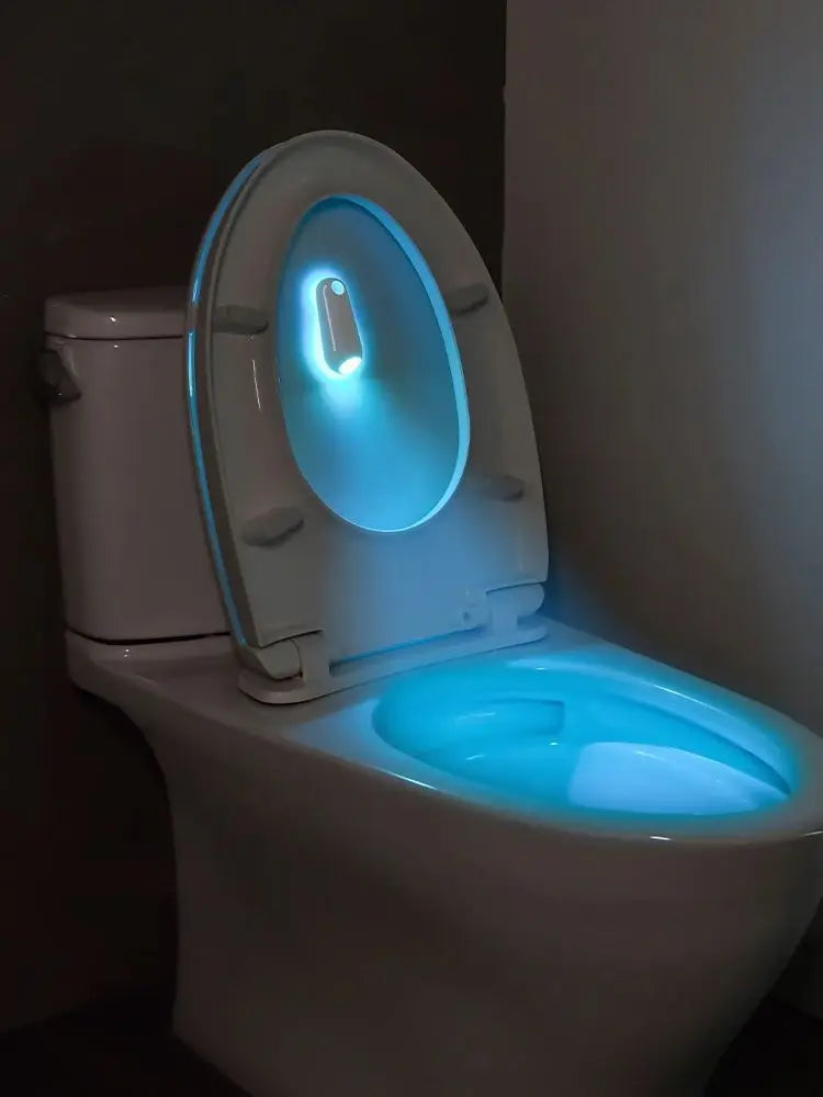 Toilet Night Light With Motion Sensor – RGB 7-Color Changing LED Bowl Light