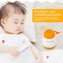 Baby White Noise Machine with Smart Voice Sensor, 6 Soothing Sounds, Rechargeable & Portable