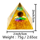 Natural Crystal Energy Pyramid – Peridot & Amethyst Reiki Healing Chakra Decor
