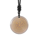 Natural Chakra Rune Pendant – Lapis, Obsidian, Amethyst Reiki Healing Necklace