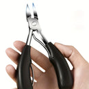 Professional concave stainless steel nail clippers for thick nails and ingrown toenails precision trim