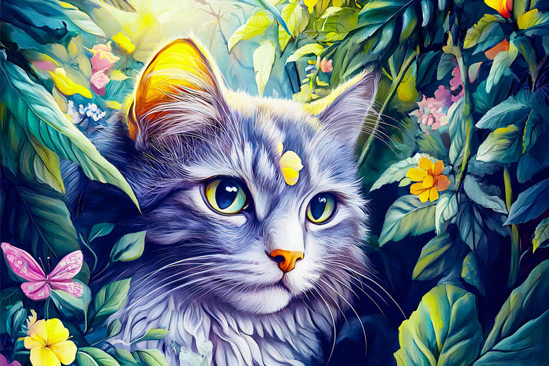 Adults Coloring Book by Animal Paradise Adults – Therapeutic Art Therapy with Cats & Floral Designs