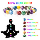 Classic 7 Chakra Energy Bracelet – Natural Volcanic Stone Yoga Meditation Jewelry