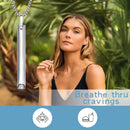 Stainless steel mindful breathing necklace – anxiety relief and meditation tool